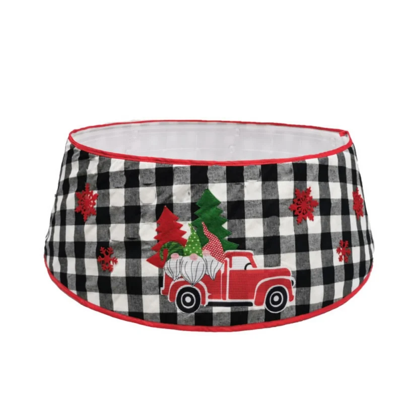 

Christmas Tree Skirt Base Snow Wool Tree Collar Festival Party Home Decoration Merry Christmas New Year 2021 Xmas Decor Home