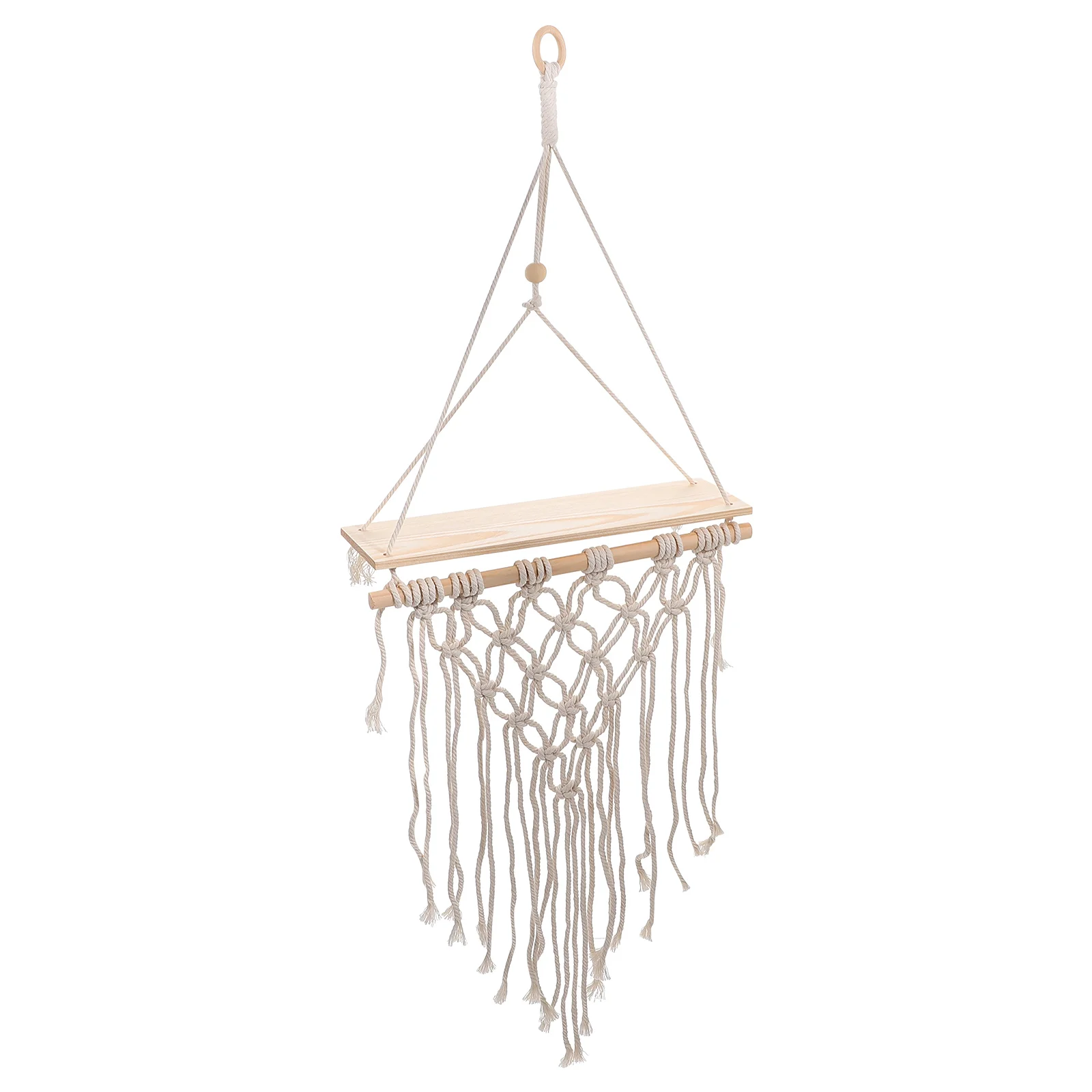 

1Pc Bohemian Style Woven Hanging Rack Creative Tapestry Tassels Hanging Holder