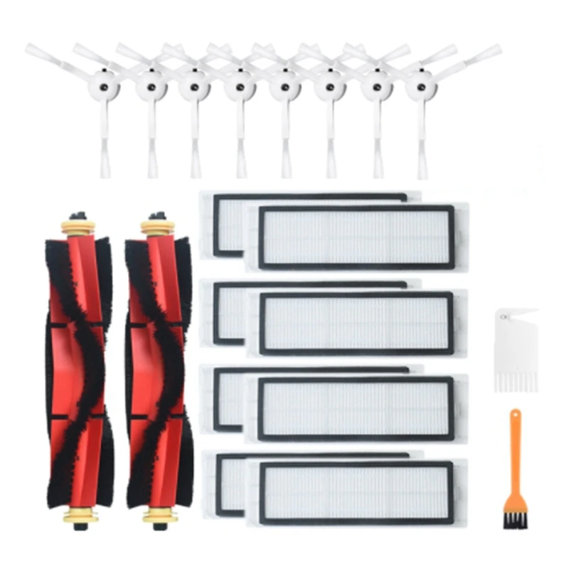 

Запчасти для робота-пылесоса Xiaomi Roborock S6 MAXV S6 PURE S6, фильтр НЕРА, основная и боковая щетки, комплекты аксессуаров