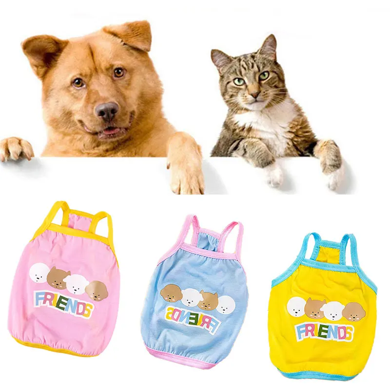 

Pet Dog Sling Vests Saliva Towel Spring Summer New Teddy Pomeranian Saliva Towels Cute Puppy Thin Vests Cartoons Clothes