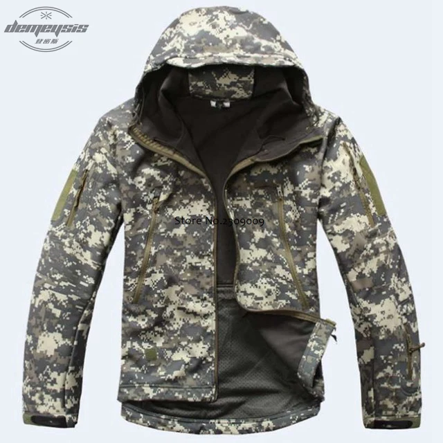 acu jacket Военная Тактическая форма, водонепроницаемая, для охоты, кемпинга, альпинизма, туризма, спортивная куртка и штаны, мужские боевые тренировочные костюмы - Цвет: acu jacket