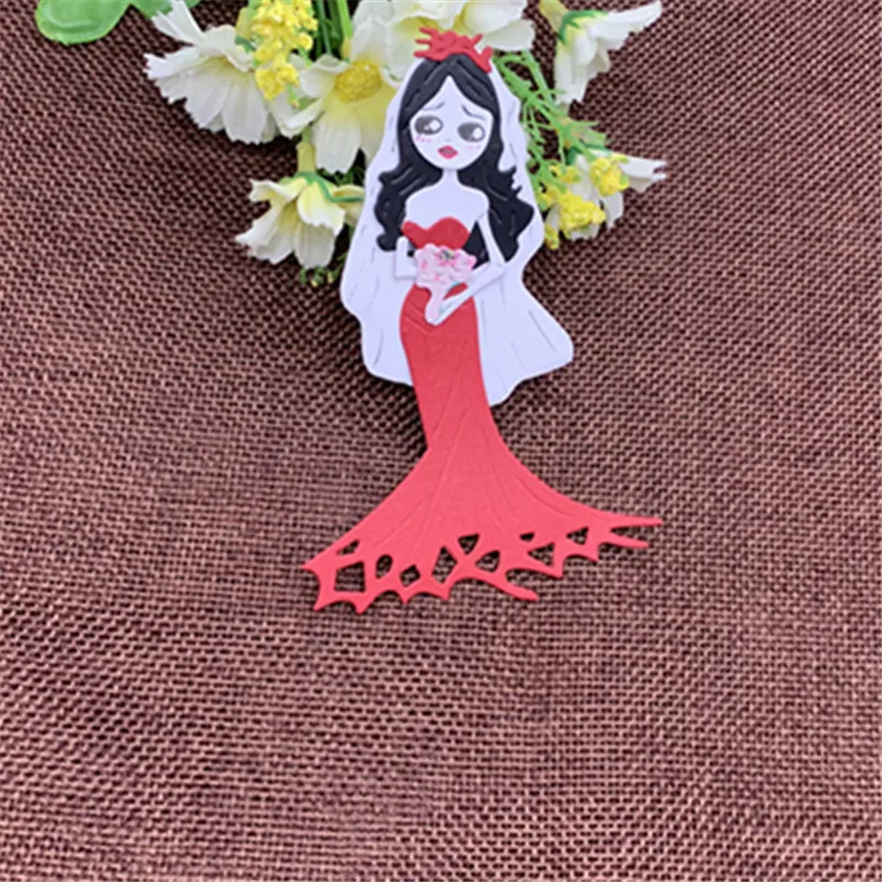 Самая красивая невеста Девушка металлические Вырубные штампы для DIY