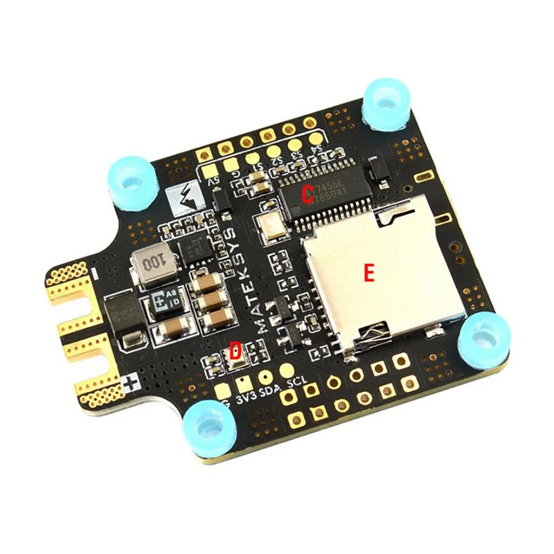 Matek MATEKSYS F405-CTR F405 AIO BFOSD STM32F405 Контроллер полета встроенный PDB 5 В/2A BEC слот для sd-карты BMP280 для F4 RC Дрон