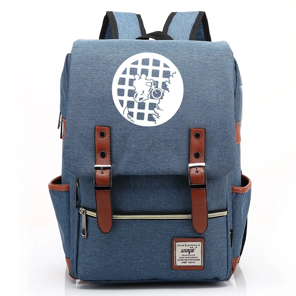 

B2013 Fashion New Stranger Things Buckle Children School bag Teenagers Student Schoolbags Women Bagpack Men Backpack
