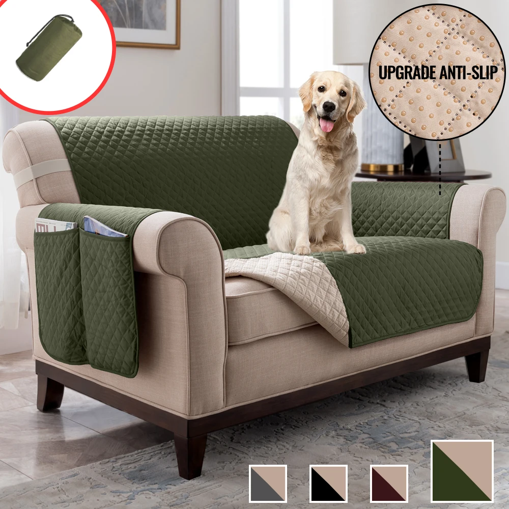 recliner sofa cover pet dog kids mat protector elastic sofa couch cover waterproof quilted furniture protector free global shipping