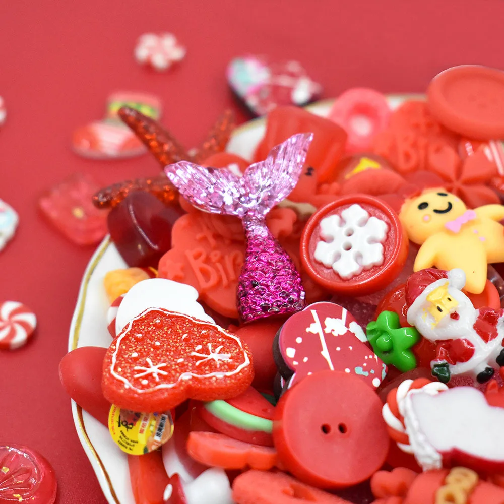 

30 шт. с изображениями мультипликационных персонажей смешаны в случайном порядке, миниатюрный подарок из смолы на Рождество Мороженое Шокол...