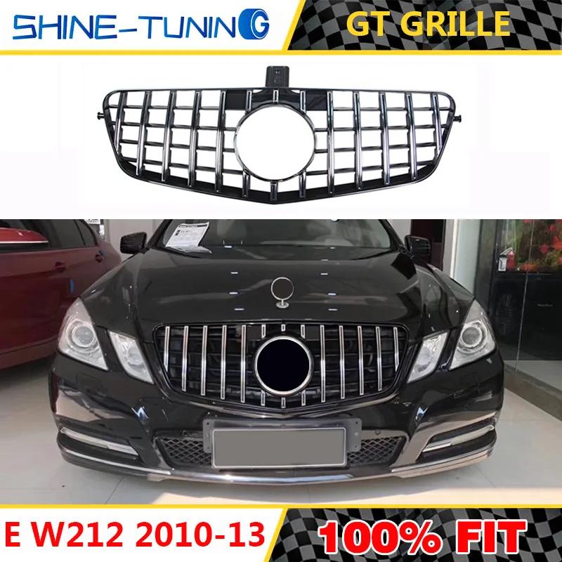 Подходит для AMG E class W212 GT GTR решетка E300L E400L E200 E350 без эмблемы 2010 13|Гоночные решетки| |