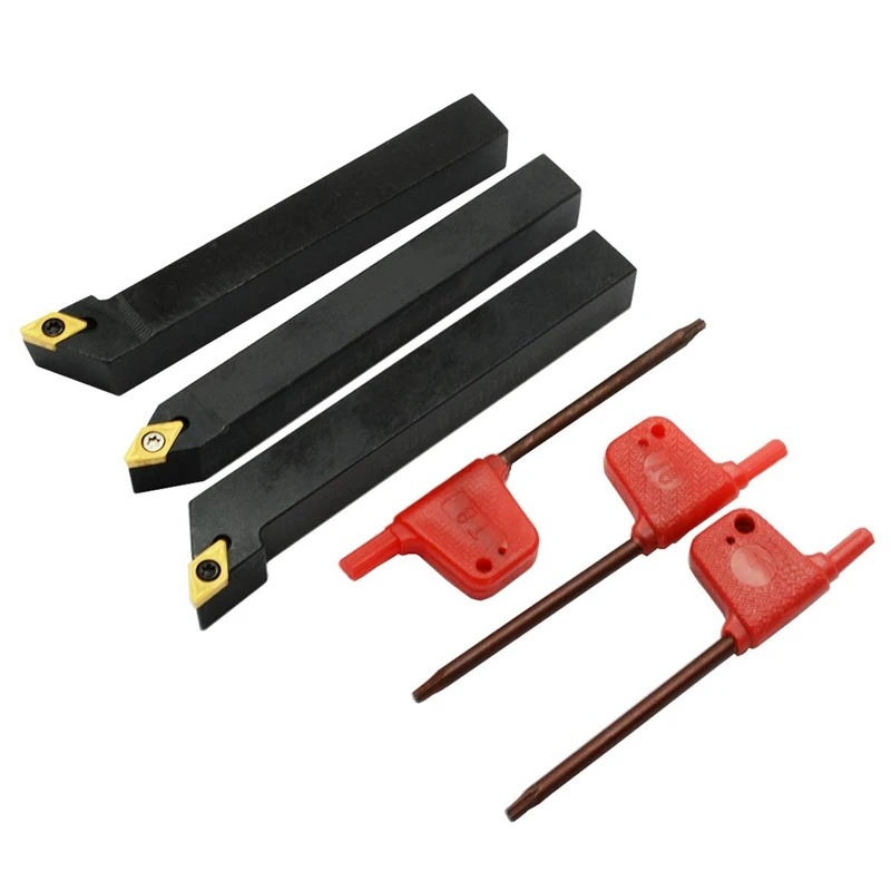 

SHGO HOT-3Pcs 1/2 дюйма токарный Карбид с ЧПУ токарные инструменты индексируемый держатель набор SDNCN1212H07 + SDJCL1212H07 + SDJCR1212H07 + 3 шт. DCMT