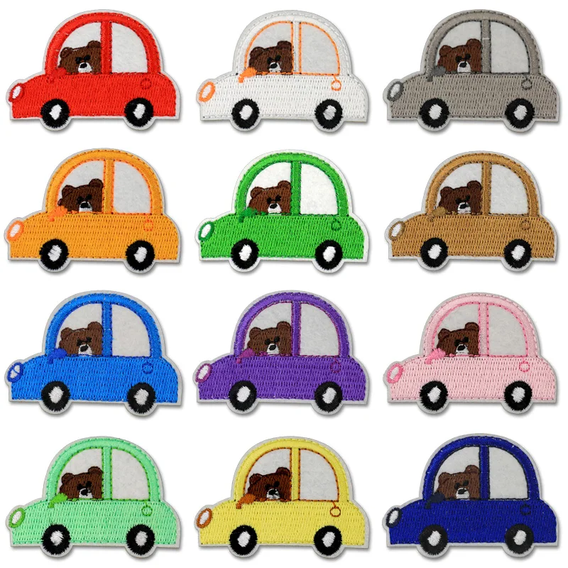 Нашивка с изображением медведя машины железа на одежде сделай сам детские полосы