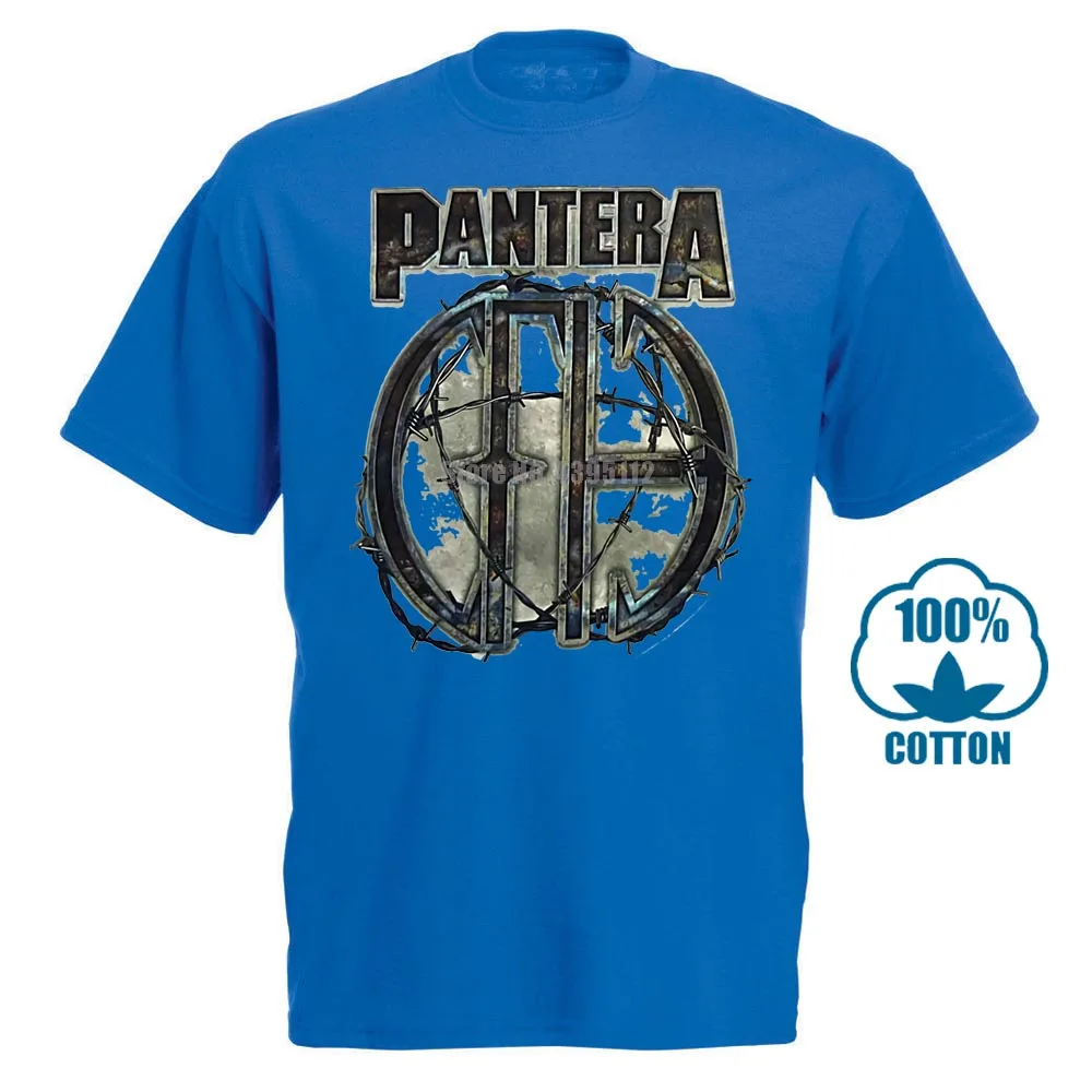 Синий Pantera 81 белая футболка s m l Xl Xxl металлическая рок-группа Официальная футболка Новинка - Цвет: Синий