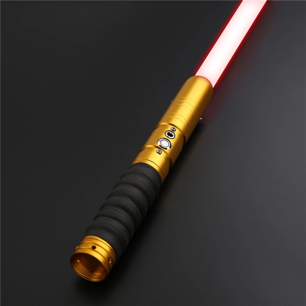

Lightsaber Toys Metal Handle Heavy Dueling 12 Color LED Change Volume Force 6 Sound Fons Blaster Laser Sword