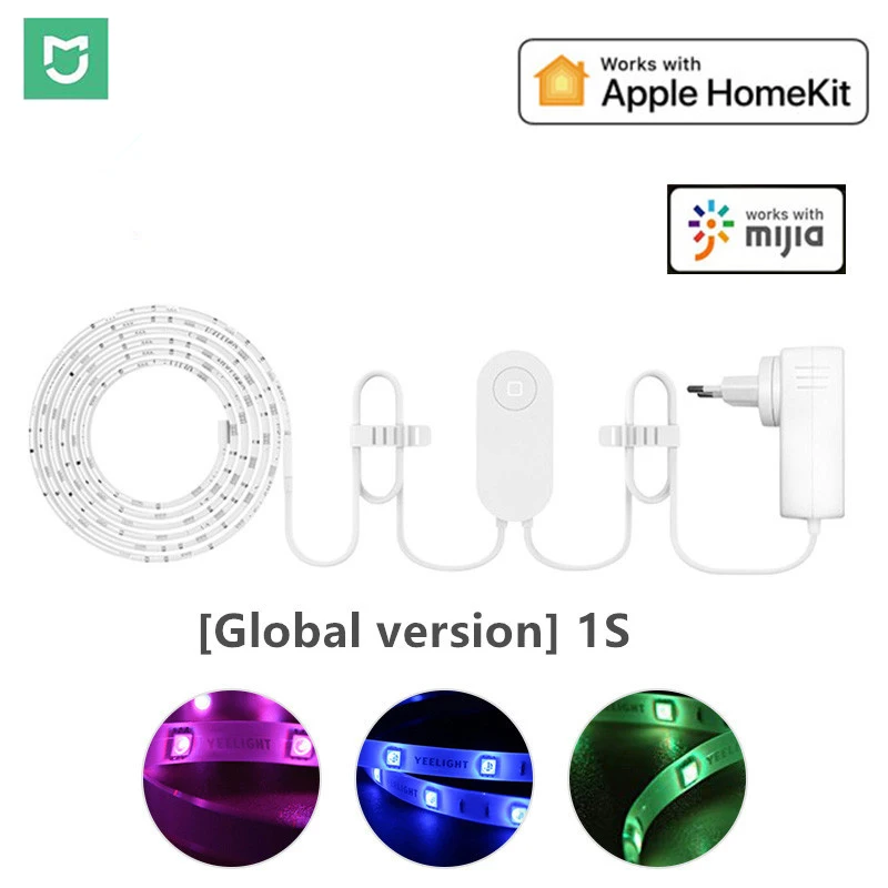 Глобальная версия Йи светильник Mijia 2M LED RGB умный ленты ремешки Wi Fi подключение