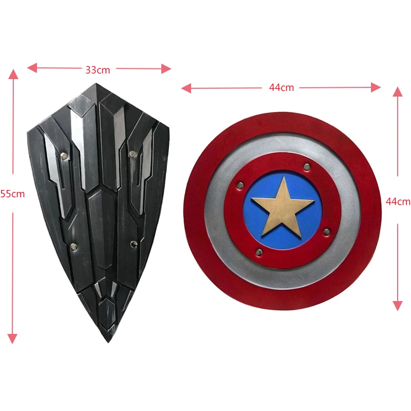 

1:1 Super hero Justice Round Shield Steve Rogers ABS Plastic Shield movie cosplay Halloween gift/prop
