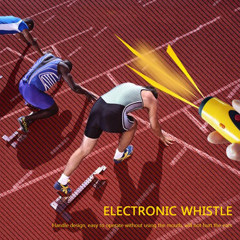 

Electronic Whistle Outdoor Survival Yellow with Lanyard Referee 125 Decibel for Outdoor Exercise Sport Decoration