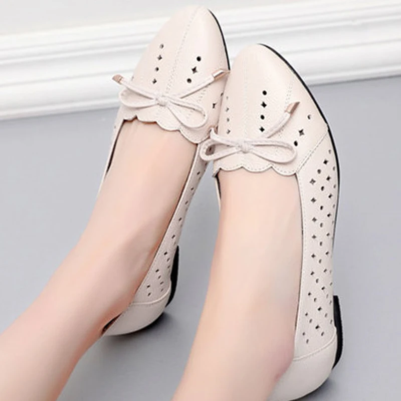 

CEYANEAO 2019 Women Sandals New Fashion Genuine Leather Flat Sandals Women Casual Summer Shoes Woman Big Size 35 - 43E1723