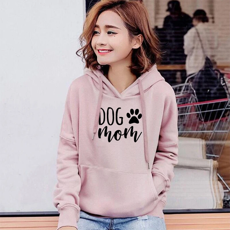 Худи женское с рисунком собаки и мамы модные толстовки | Женская одежда