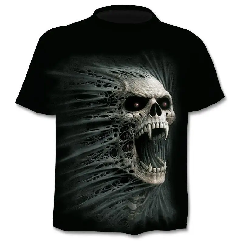 

Skull Beauty Cool 3D t shirts Mens Motorcycle Punk 3D Printed T shirt Men Clothes tshirt Summer Top Homme Hipster Pop Shirt