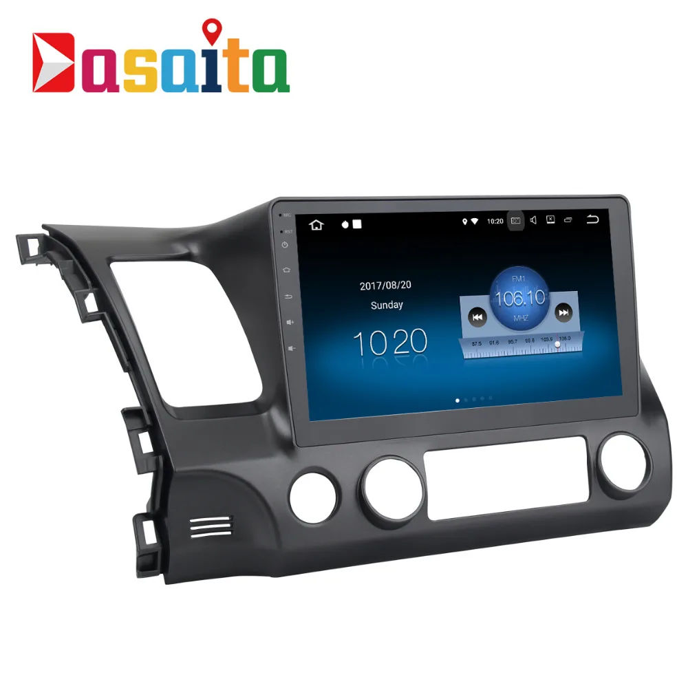 Dasaita 10 2 &quotAndroid 5 1 Автомобильный GPS плеер Navi для Honda Civic 2006-2011 с 2G + 16G четырехъядерный