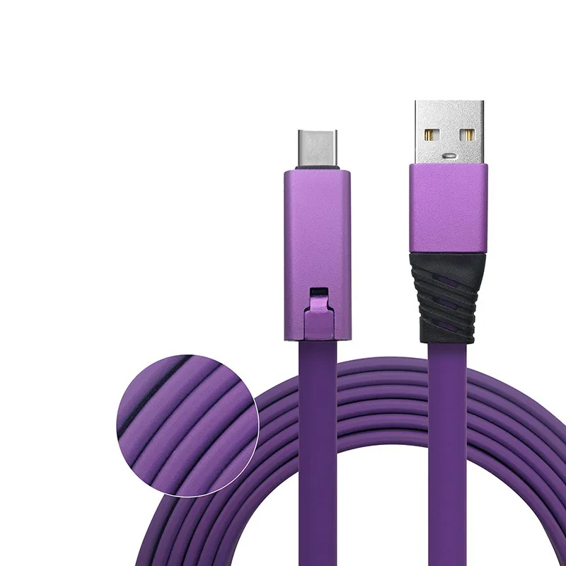 Корпус из алюминиевого сплава ТПУ USB кабель для зарядки телефона режущий быстрое