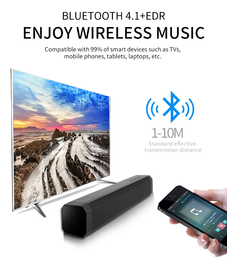 FELYBY Lp 089 беспроводной Bluetooth динамик Саундбар стерео мини аудио музыкальный плеер