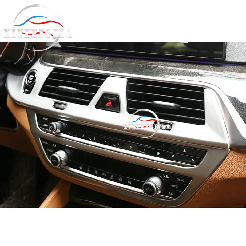 

For BMW 5 Series G30 17-19 & 6GT G32 18-19 Chrome Center Air Outlet Vent Panel Cover Trim