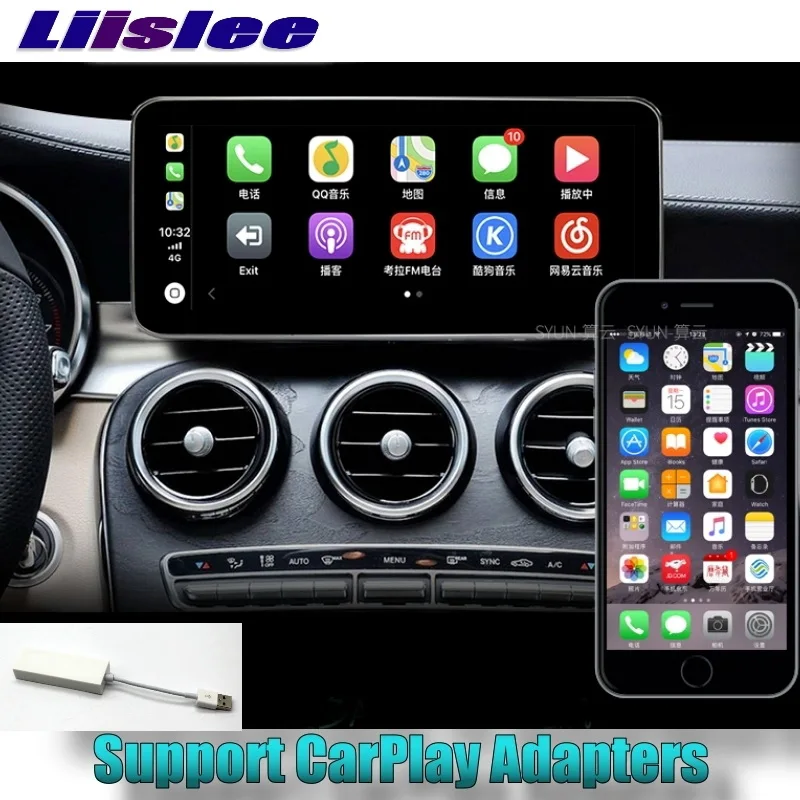 Для Toyota Corolla E170 2013 ~ 2018 LiisLee Автомобильный Мультимедийный адаптер CarPlay GPS аудио