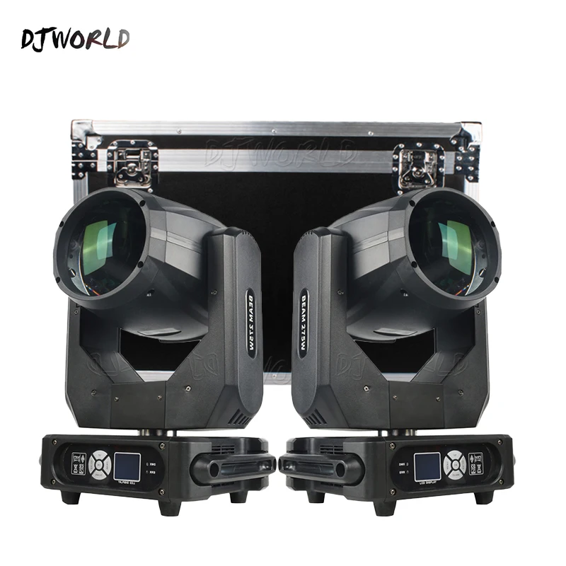 

NEW Beam Flight Case With 2 Pieces 275W 10R Beam Moving Head Light Wash Disco Light DJ Party Stage Equipment Spot Touch Screen