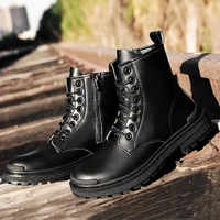 2021 autumn winter boots men luxury designer casual shoes waterproof warm snow boot man genuine leather boots for men size 38 46