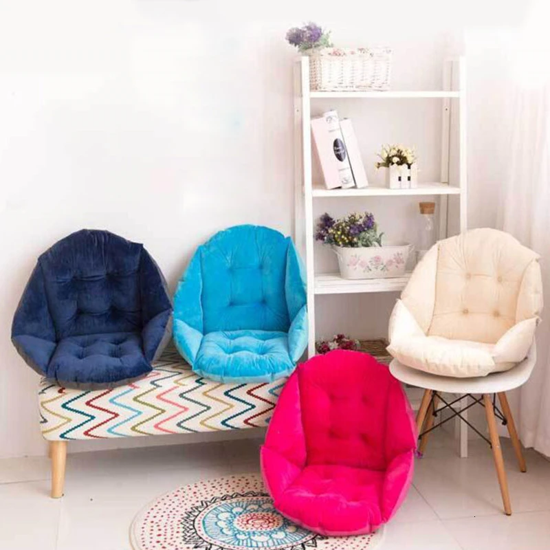 

Warm Chair Cushion Seat Soft Plush Thicken Lumbar Back Support Cushion Pillow Home Car Seat Chair Buttocks Pad