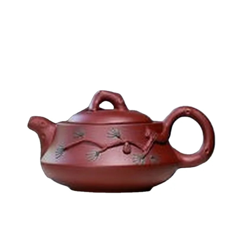 

Xishi Purple Clay Pot Raw Ore Green Clay Full Handmade Flat Xishi Pot Made ,Green Mud,Drinkware,Tea Set
