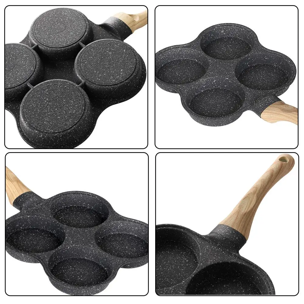 Сковорода для жарки яиц 4 чашки антипригарная сковорода завтрака | Дом и сад