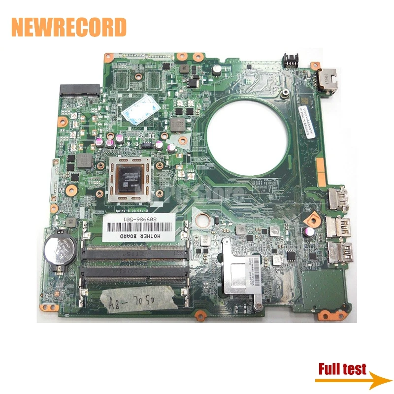 

NEWRECORD DAY21AMB6D0 809986-501 809986-001 809986-601 Laptop Motherboard For HP Pavilion 17-P A8-7050 CPU DDR3 Main board