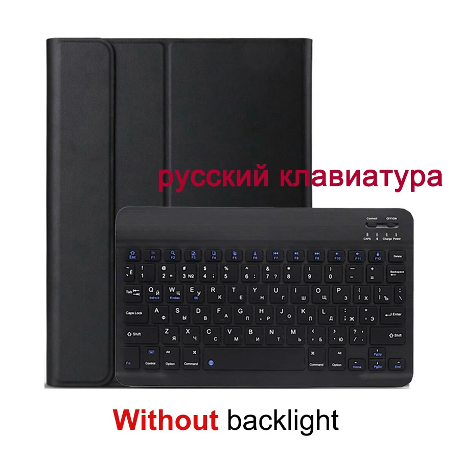

Case for Samsung Galaxy Tab S6 Lite 10.4 Keyboard Case Tab S6 10.5 S7 11 Cover Russian English Korean Bluetooth Backlit Keyboard