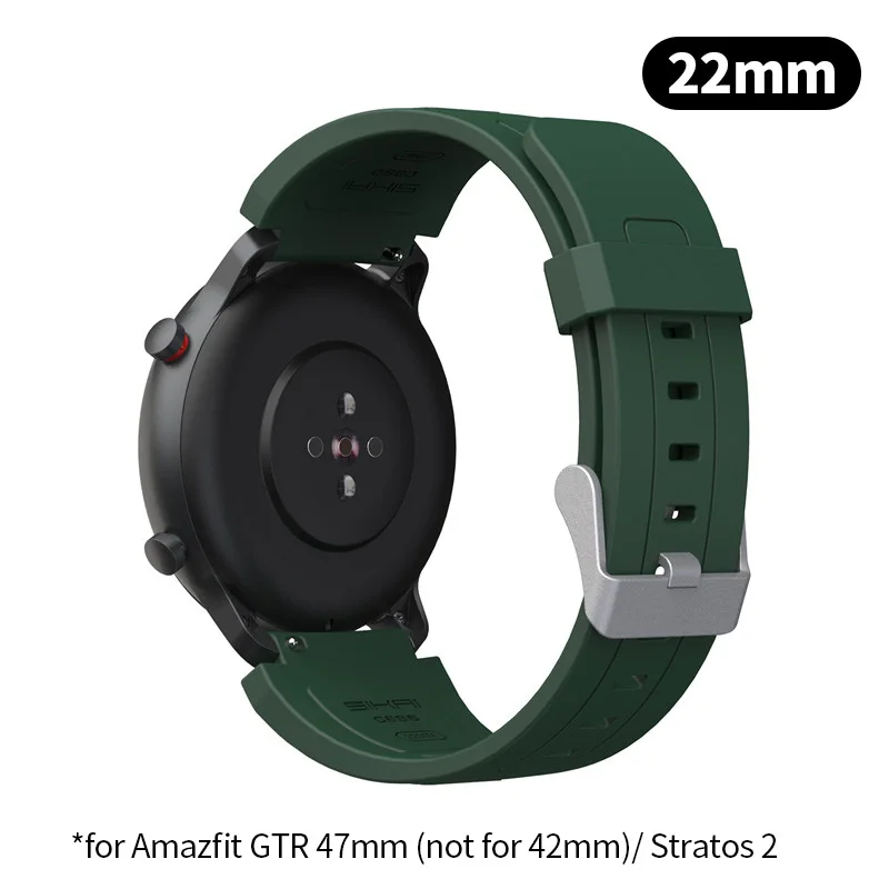 for GTR 47mm Умный ремешок SIKAI для Amazfit bip GTS GTR 42 мм 47 мм запасной ремешок для xiaomi huami bip lite midong Bracelet 20 22 мм - Цвет: for GTR 47mm