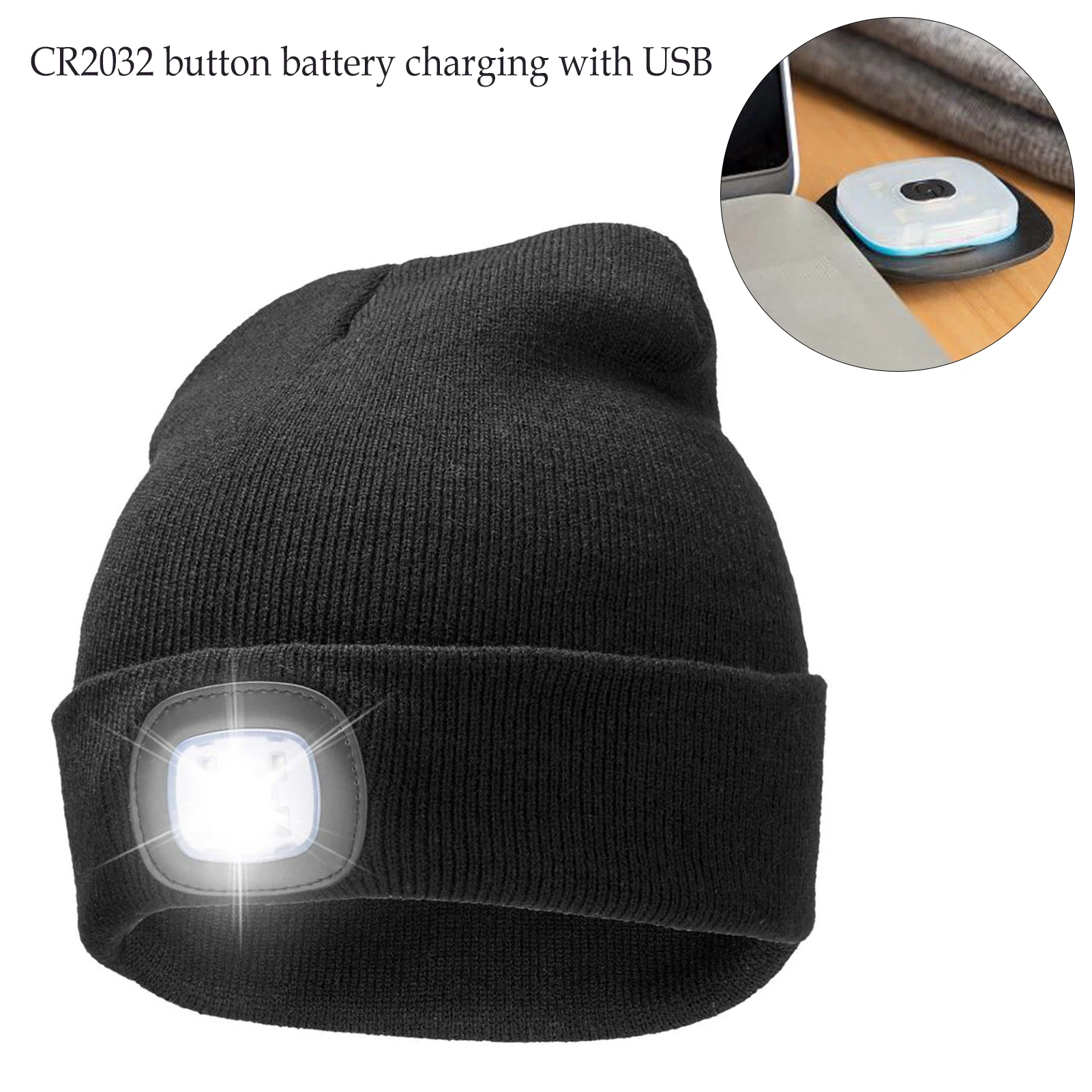 

LED Lamp Cap Soft Lightweight Warm Hat for Outdoor