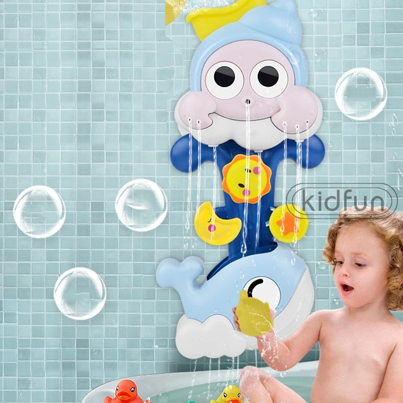 

Детские водяные игрушки спрей Улитка КИТ ИГРУШКА для ванны для малышей игры для новорожденных брызгалка спринклер для ванной детский душ д...