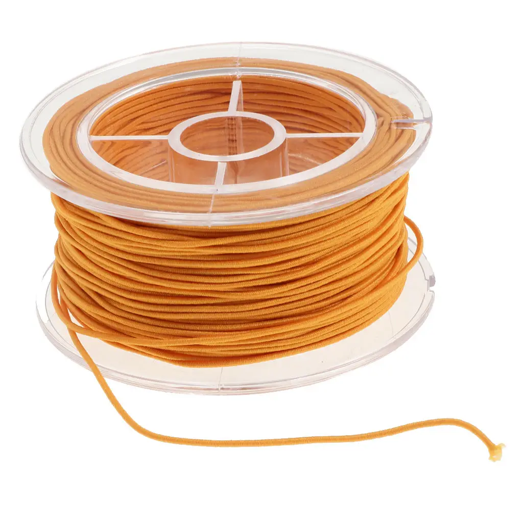 

1 Roll 0.8/1/1.2/1.5mm Width Handmade Yellow Polyester Wires Beading String DIY Jewelry Wires