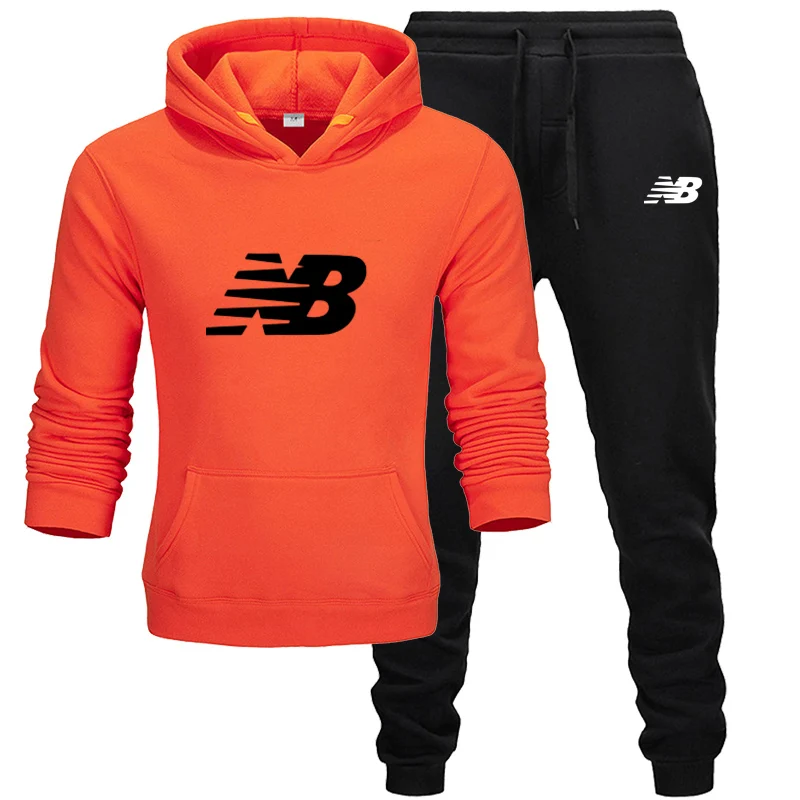 

Brand men's sportswear 2-piece men's winter jacket casual zipper jacket sportswear + pants pullover sportswear men's suit clothi