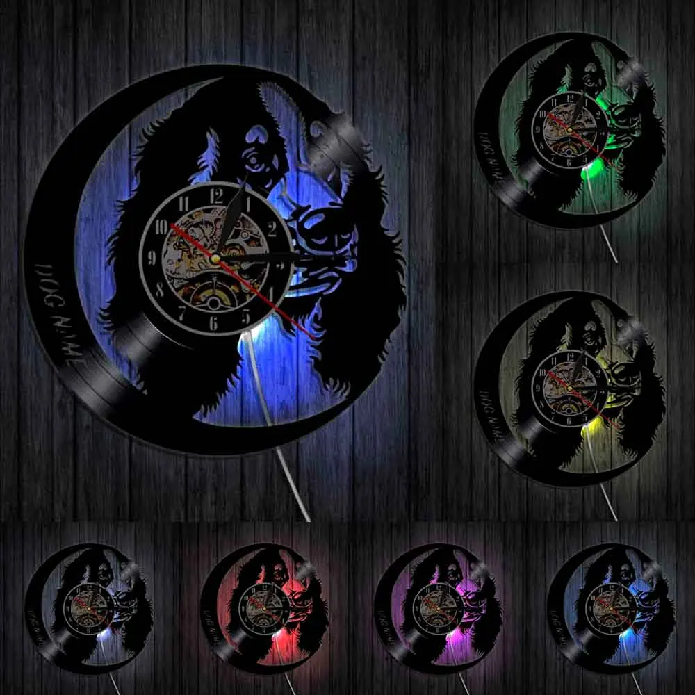 Настенные часы с надписью Labrabor на заказ виниловые настенные украшения