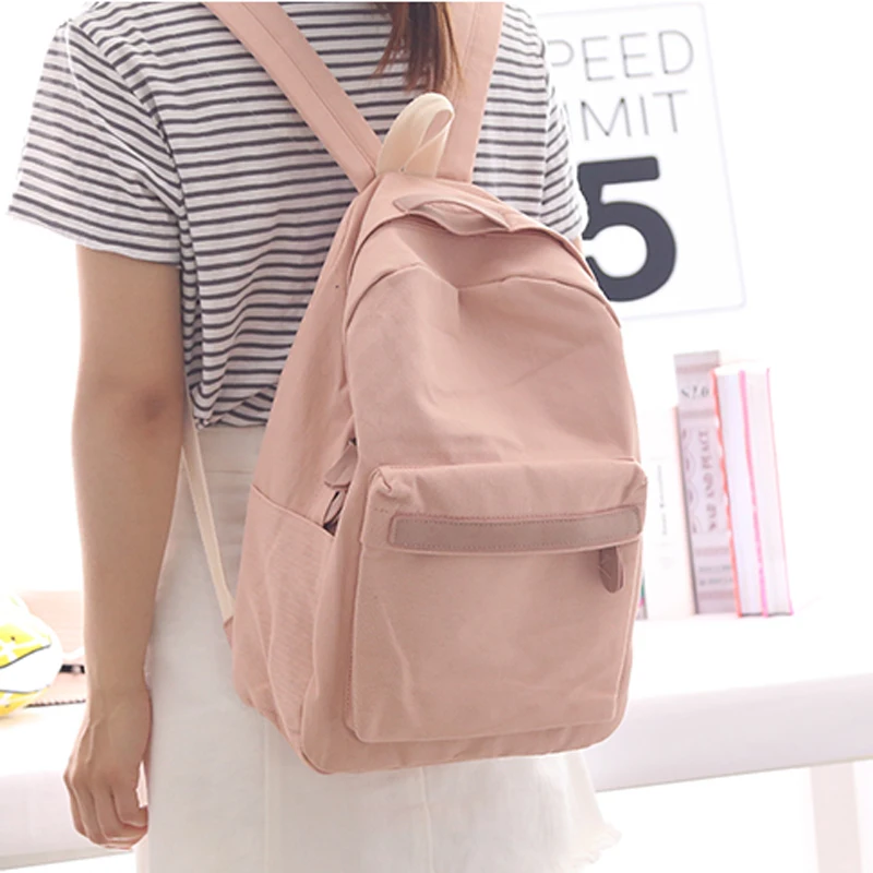 

2021 Women Canvas Backpacks Boys Shoulder School Bag Rucksack for Teenage Girls Travel Fashion Pack Bolsas Mochilas Sac A Dos