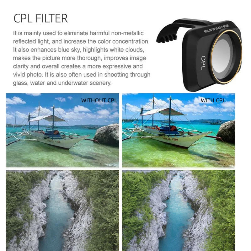 Mavic Mini /Mini 2 фильтры MCUV CPL ND4 ND8 Профессиональный фильтр для объектива камеры дрона