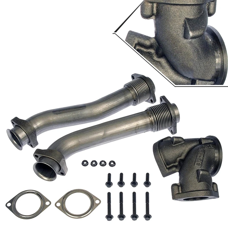 

Car Bellowed Turbo crude oil -Exhaust Up Pipes&Gasket for Ford Powerstroke 7.3L 1999-2003 679-005