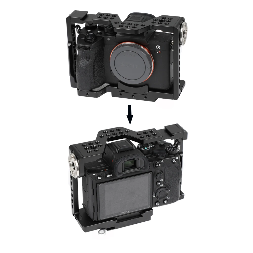 Полноразмерная камера CAMVATE с верхней ручкой из сыра и креплением ARRI Rosette для Sony a7 II