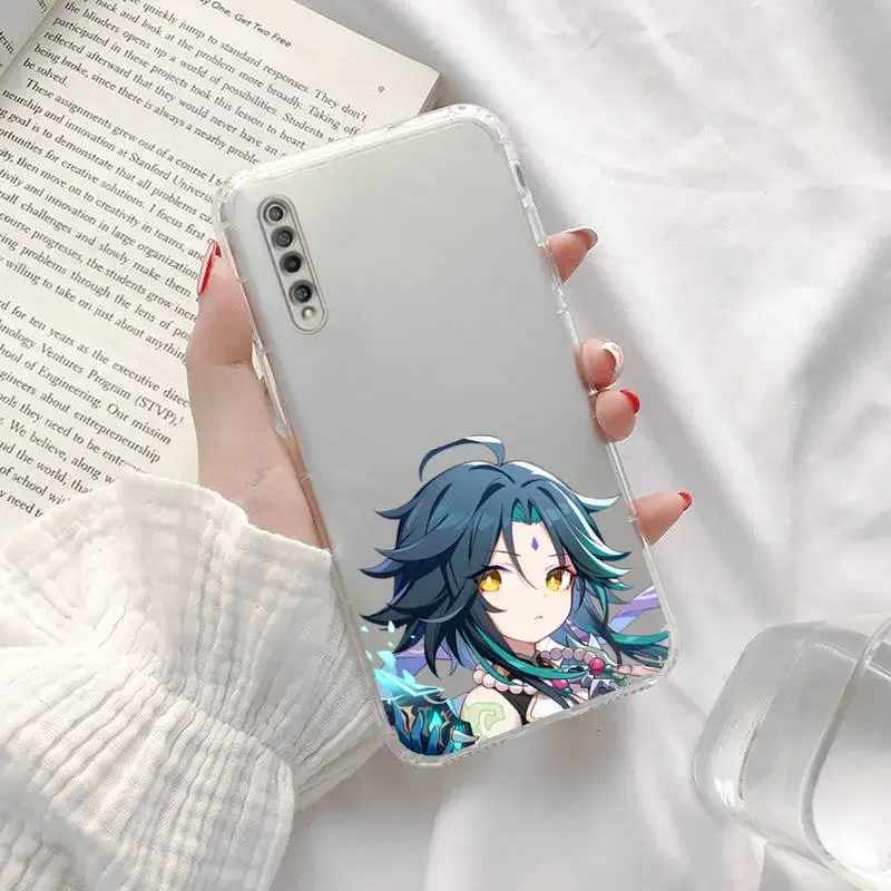 

Genshin impact cute cartoon Phone Case Transparent for xiaomi Redmi note cc K 30 10 20 8 9 8 S E T X PRO