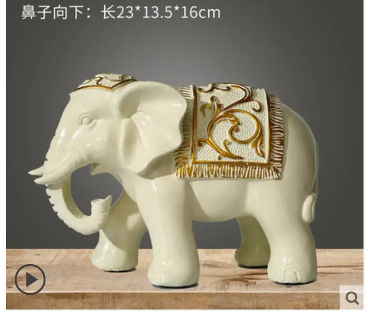 

Elephant display wealth creative household wine cabinet decoration opening wedding gift Sculpture Lucky Animal Statue art Crafts