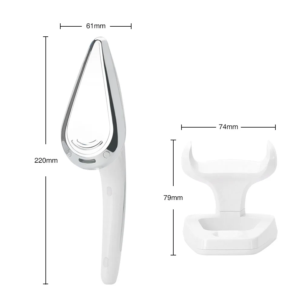 Микротоковый вибрирующий массажер для кожи теплоионизирующий удаления морщин в