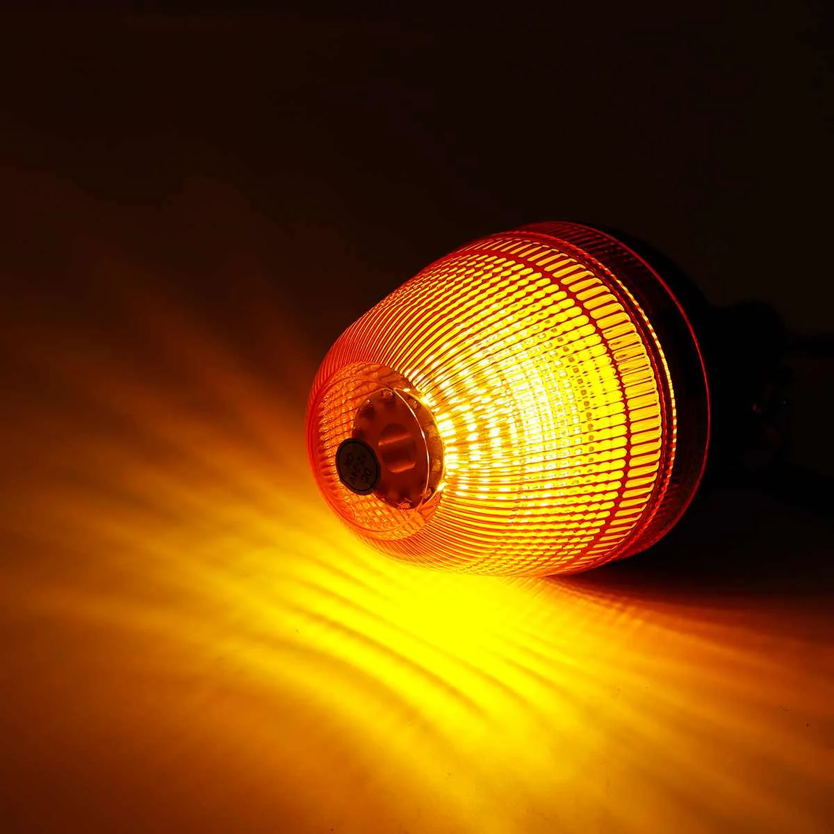 12V 24V 60 LED Tractor Rotating Flashing Beacon Light Flexible Strobe Warning Emergency Lamps Amber Truck SUV Boat Car - купить по