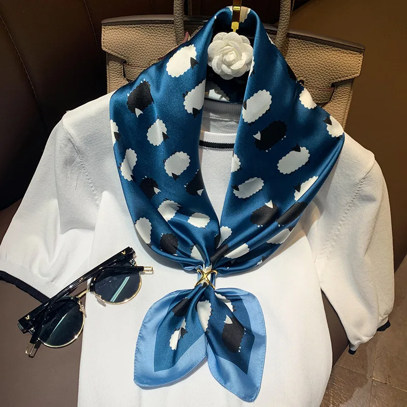 Весенне-осенний женский квадратный шарф Новинка туристическая Солнцезащитная