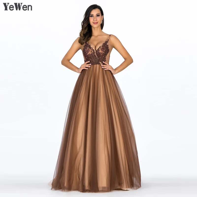 Сексуальное кружевное платье цвета шампанского с глубоким V образным вырезом без