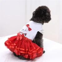 summer fashion dog clothes dress cat chihuahua teddy breathable fruit pettiskirt small and medium dog pet clothing accessories